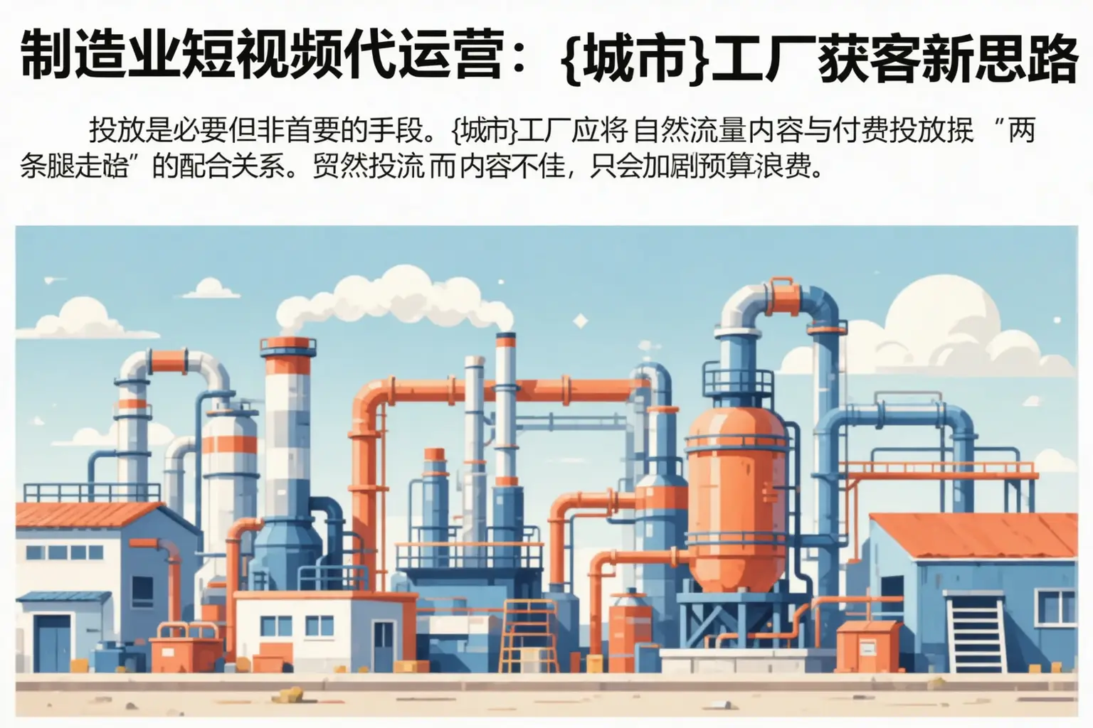 制造业短视频代运营:佳县工厂获客新思路